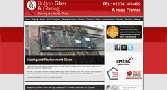 Desktop Screenshot of boltonglassandglazing.co.uk